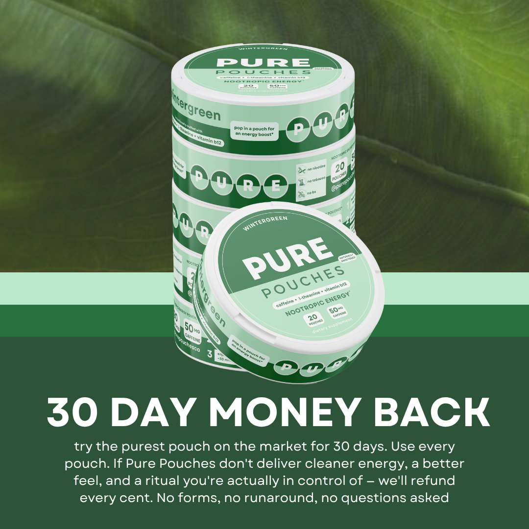 naturally flavored / sweetened energy pouches