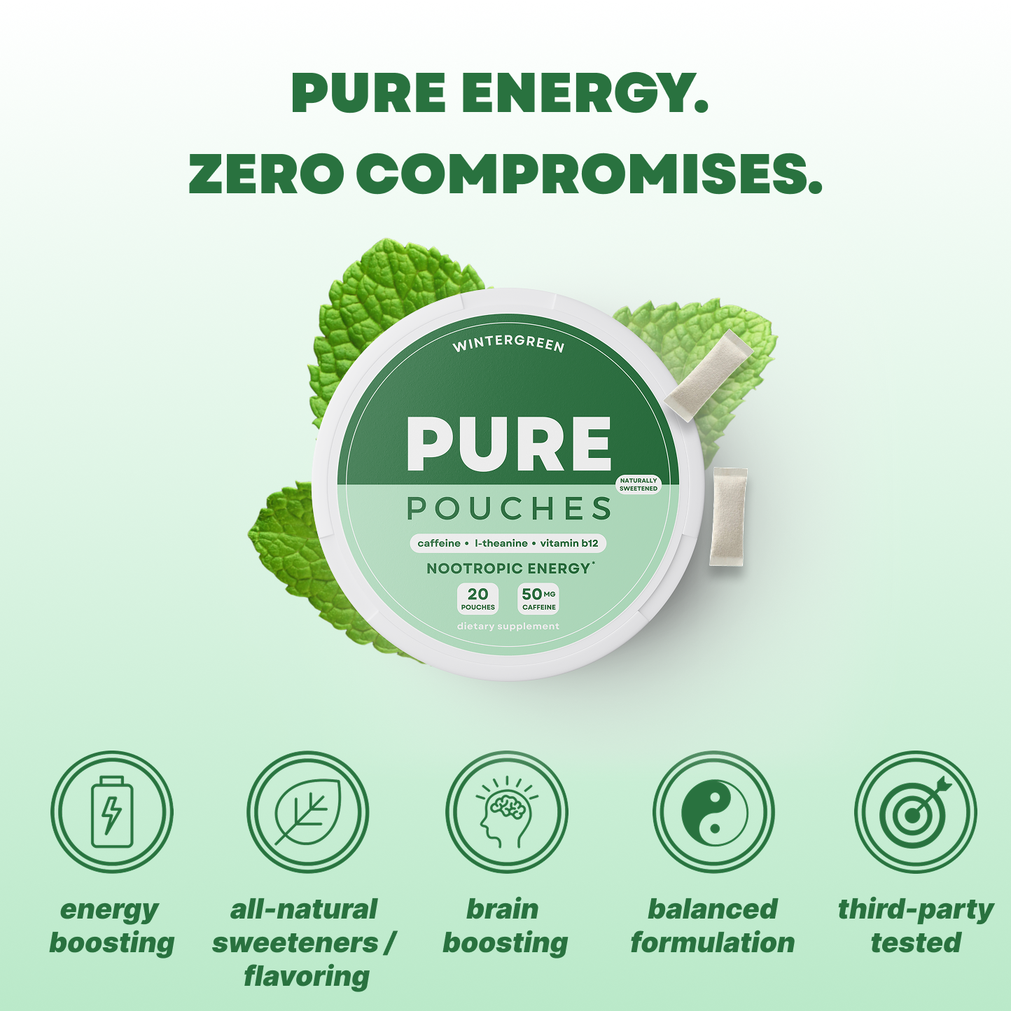 Wintergreen Energy Pouches