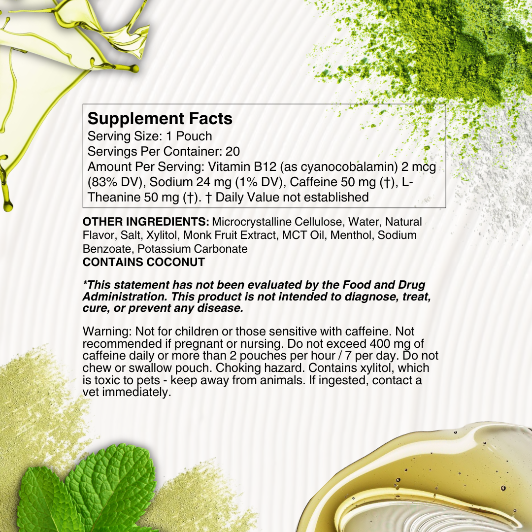 naturally flavored / sweetened energy pouches