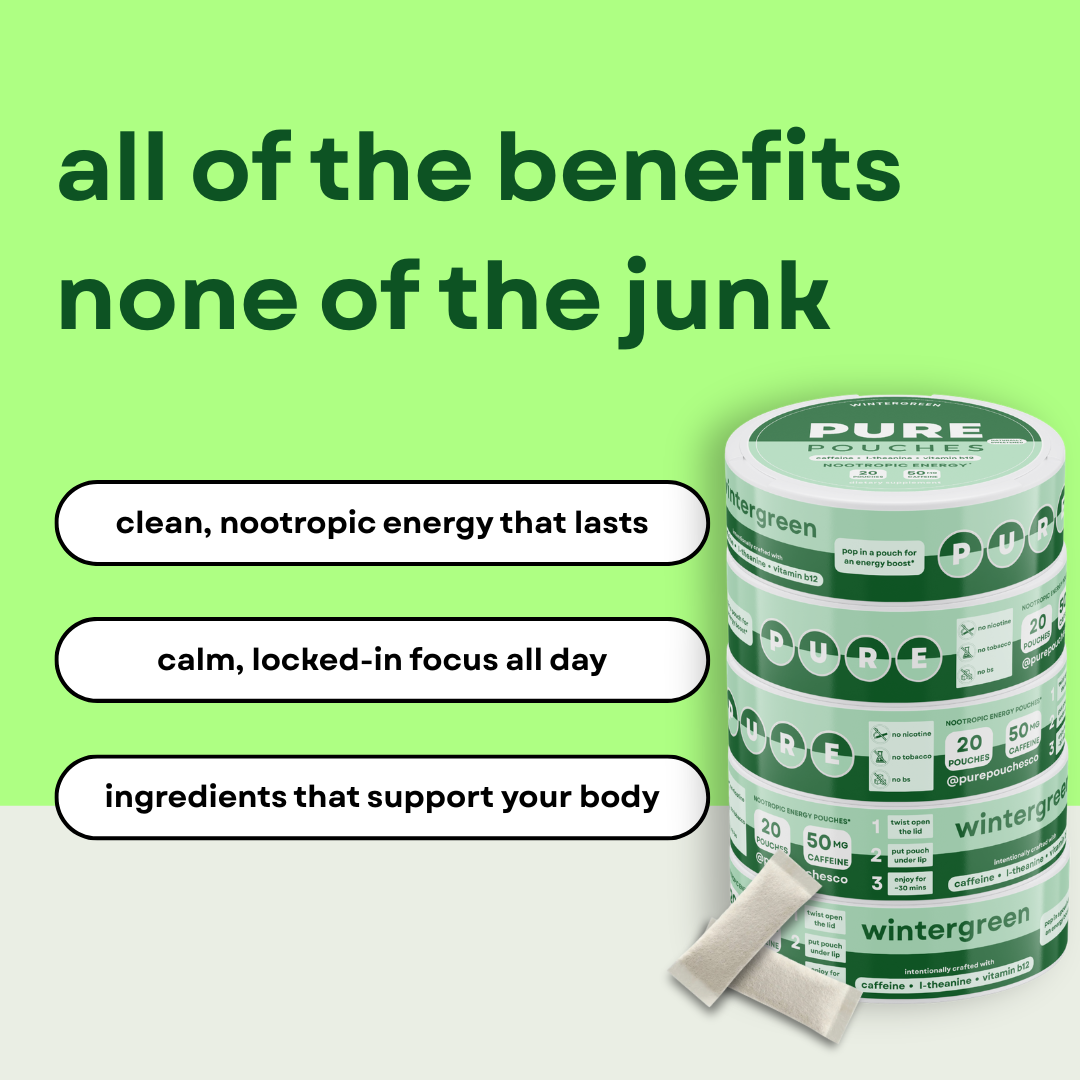naturally flavored / sweetened energy pouches